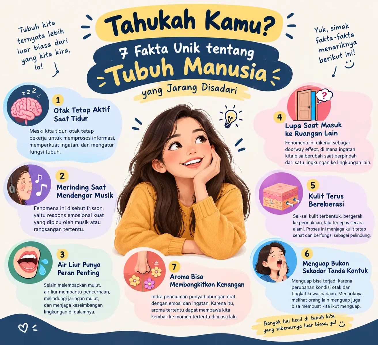 Tahukah Kamu 7 Fakta Unik tentang Tubuh Manusia yang Jarang Disadari